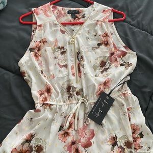 J for Justify floral shirt